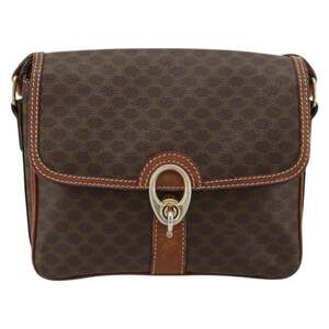 Celine Macadam Shoulder Bag Brown